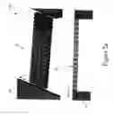 Fig. 05 - Micro-mechanical beam protective support structures wherein at least two adjacent support structures touch each other upon reaching a predetermined bending action