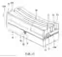 Fig. 13 - Magnetic head for perpendicular magnetic recording that has a structure to suppress protrusion of an end portion of a shield layer resulting from heat generated by a coil, and method of manufacturing same