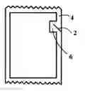 Fig. 01 - Pouch with widened seal for elongated diagonal cut