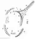 Fig. 02 - Sports racquet with multi-section frame