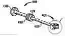Fig. 01 - Inserter/impactor for implanting an artificial intervertebral disc