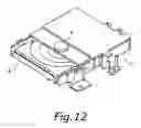 Fig. 13 - Disk device with cam mechanism for moving slider