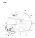 Fig. 06 - Helmet having removable jaw guard