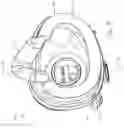 Fig. 19 - Full face respiratory mask with integrated nasal interface