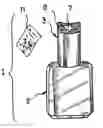 Fig. 01 - Packaging and applicator assembly including a magnetic device, a magnetic device, a method of forming a pattern on a nail using a magnetic device and a method of manufacturing a magnetic device