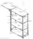 Fig. 01 - Shelving with a drop leaf