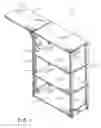 Fig. 02 - Shelving with a drop leaf