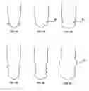 Fig. 10 - Plasma torch electrode with improved insert configurations