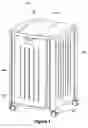 Fig. 02 - Trash container assembly
