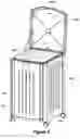 Fig. 04 - Trash container assembly