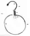 Fig. 01 - Hanger for headbands and elastic ponytail loops