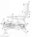 Fig. 01 - Reclining seating unit with backrest support frame and cloth backrest support deck