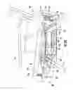 Fig. 04 - Reclining seating unit with backrest support frame and cloth backrest support deck