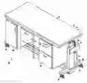 Fig. 01 - Laboratory cart with removable/slidable storage units