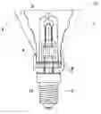 Fig. 01 - Electric lamp with heat resistant shade
