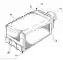 Fig. 01 - Acoustical receiver housing for hearing aids