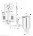 Fig. 01 - Dehumidification process for granulated plastic materials and a plant operating in accordance with the process
