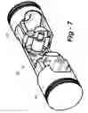 Fig. 07 - Single-ended barrel engine with double-ended, double roller pistons