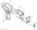 Fig. 01 - Pneumatic tool with direction switch operable with single hand