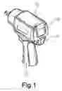 Fig. 02 - Pneumatic tool with direction switch operable with single hand