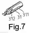 Fig. 08 - Pneumatic tool with direction switch operable with single hand