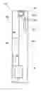 Fig. 01 - Elevator installation with equipment for compensation for the weight difference between the cage runs and the counterweight runs of the support means and method of realizing such compensation