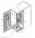 Fig. 01 - Tape library storage system having a switching rack mechanism