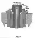 Fig. 25 - Closure with frangible tamper-evident band
