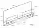 Fig. 02 - Book holder having a central gap in a transparent front panel for turning pages which are magnetically secured to the front panel