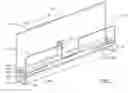 Fig. 05 - Book holder having a central gap in a transparent front panel for turning pages which are magnetically secured to the front panel