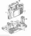 Fig. 01 - Transport frame and optional fixture for battery-powered electronic devices