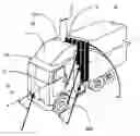 Fig. 01 - Flexible cross flow vortex trap device for reducing the aerodynamic drag of ground vehicles