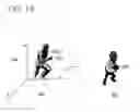Fig. 10 - Method of representing and animating two-dimensional humanoid character in three-dimensional space