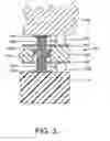 Fig. 04 - Method and apparatus for electrically connecting two substrates using a resilient wire bundle captured in an aperture of an interposer by a retention member