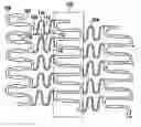 Fig. 01 - Polymeric stent having modified molecular structures in the flexible connectors and in the radial struts and the radial arcs of the hoops