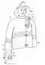 Fig. 01 - Protective glove having protrusion facilitating pushing of recessed pushbutton