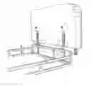 Fig. 01 - Sofa arm comprising means for fixing it to the sofa frame