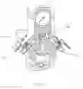 Fig. 12 - Filtering apparatus, filter regulator for use with spray gun and spraying system using the same
