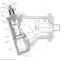 Fig. 01 - AXIAL PISTON MACHINE HAVING AN ADJUSTABLE BENT AXIS VALVE SEGMENT AND A VARIABLE UNIT FOR THE ELECTRICALLY PROPORTIONAL ADJUSTMENT OF THE DISPLACEMENT