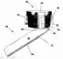 Fig. 01 - Quick mounting ashtray holder and ashtray