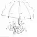 Fig. 01 - Beach umbrella article storage accessory