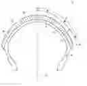 Fig. 01 - Tire for motorcycle with tread having center region, middle regions and shoulder regions