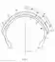 Fig. 02 - Tire for motorcycle with tread having center region, middle regions and shoulder regions