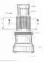 Fig. 01 - Percussion drill bit with V-shaped splines