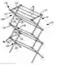 Fig. 01 - Collapsible clothes drying rack