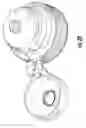 Fig. 13 - Dispensing closure with cap structure having dual living hinges