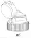 Fig. 14 - Dispensing closure with cap structure having dual living hinges