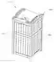 Fig. 01 - Secure trash container assembly