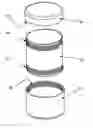 Fig. 01 - Segmented reclosable container