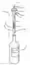 Fig. 01 - Resealable, reuseable, insertable bottle assembly for open beverage containers containing wine, carbonated drink and the like, for preservation against environmental degradation